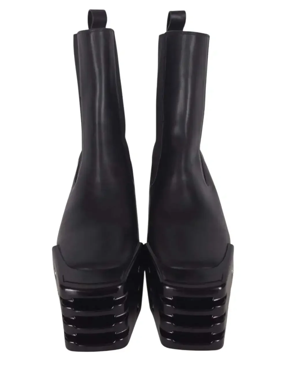 Rick Owens Grilled Kiss Boots US 8 EU 41 Mens Black Clear Transparent $2885